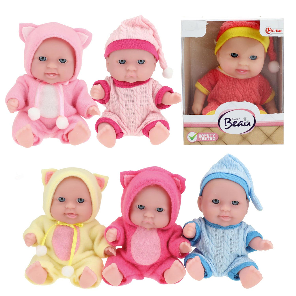 Baby beau baby pop con cappellino da dormire