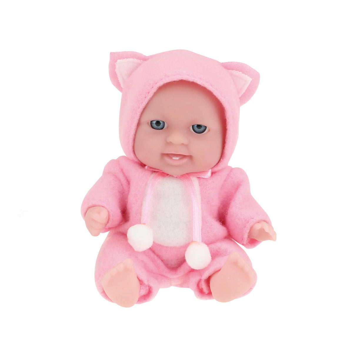 Toi-toys poupée avec ensemble de vêtements 14 cm rose clair