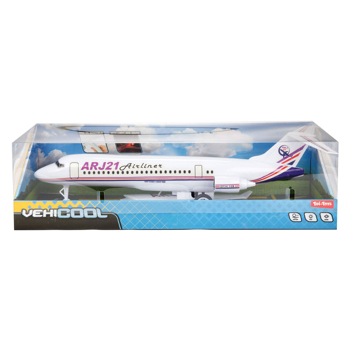 TOI-TOYS Plancheur Friction d'avion