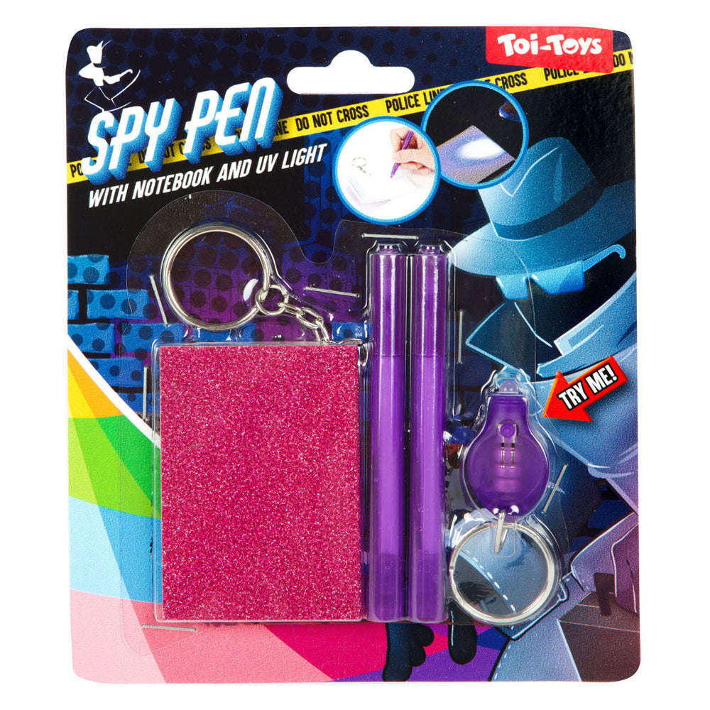 Toi-Toys notebook with UV lamp and secretary pen