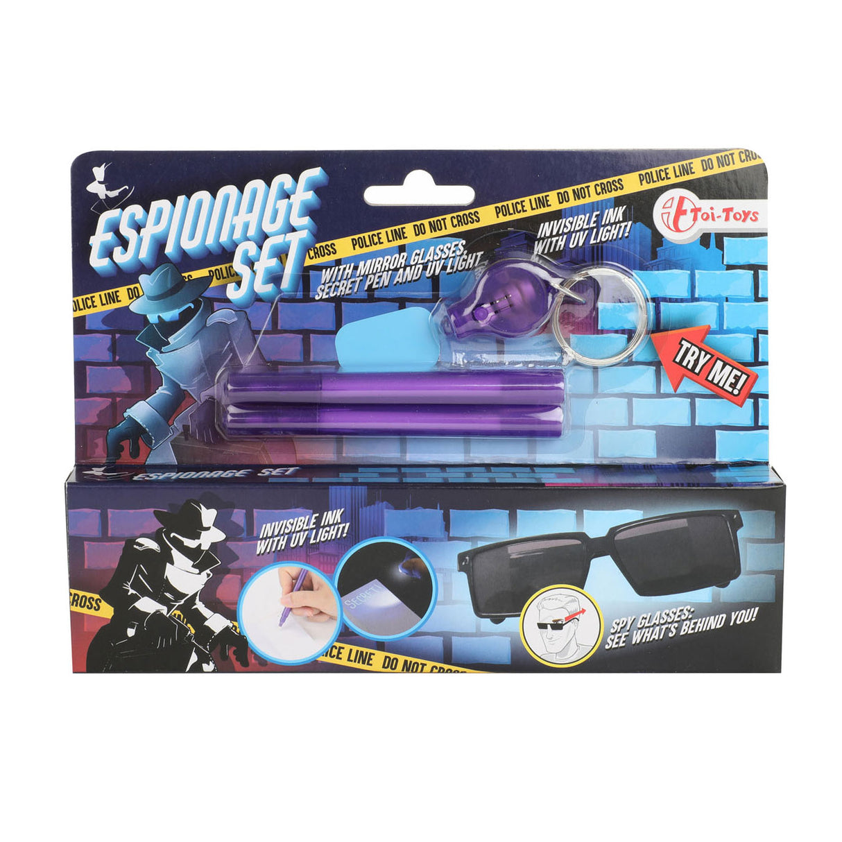 Toi-toys toi toys spy set - mirror glasses + secret pen and lamp