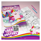 Toi-toys glanz an der donkeler Sticker Unicorn