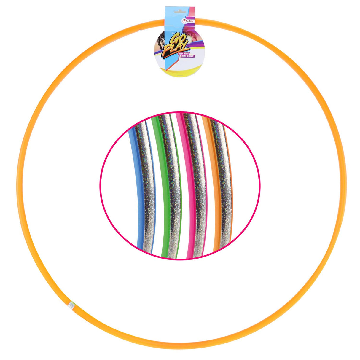 Toi-Toys Glitter Hoops, set of 4