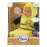 Baby Beau Babypop in animal suit at