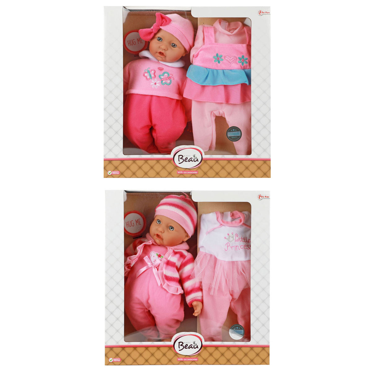 Beau baby baby pop con abbigliamento set regalo