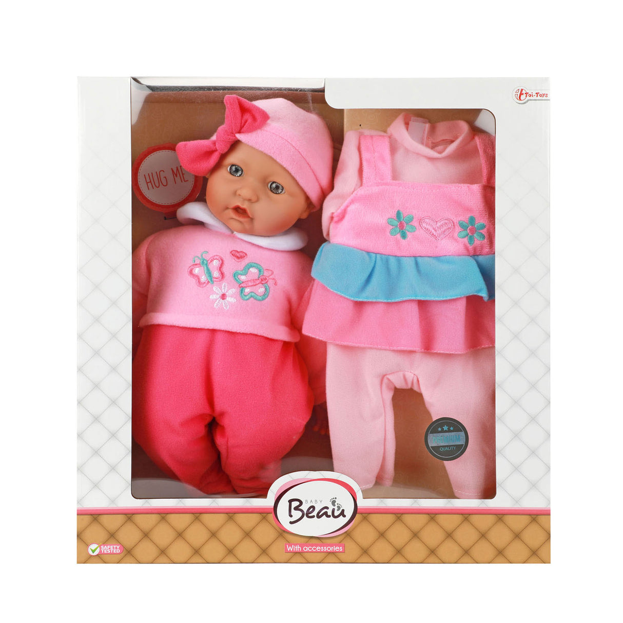 Beau bébé bébé pop avec ensemble de cadeaux de vêtements