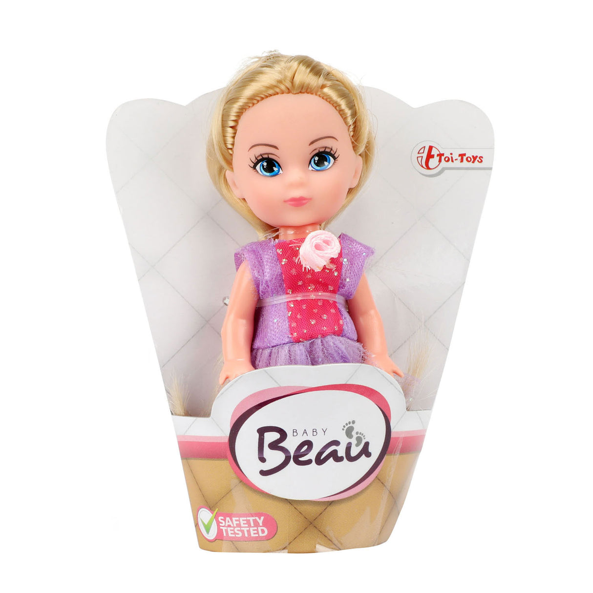 Beau Baby Mini Babypop Prinses, 11cm