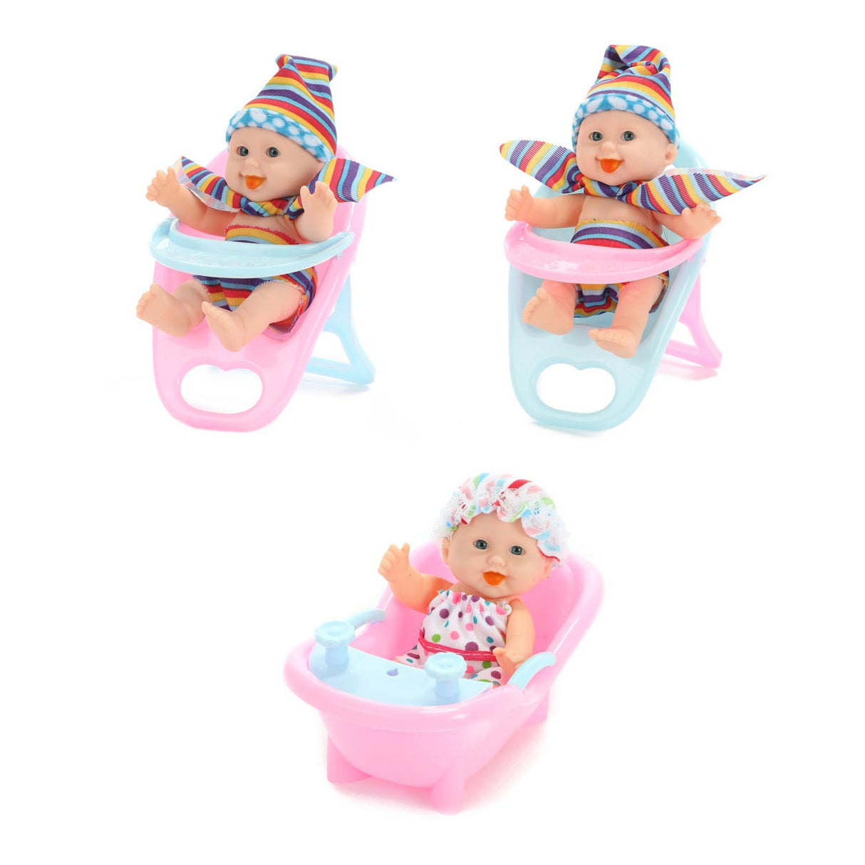 Baby Beau Mini Baby Pop Sitting, 12cm