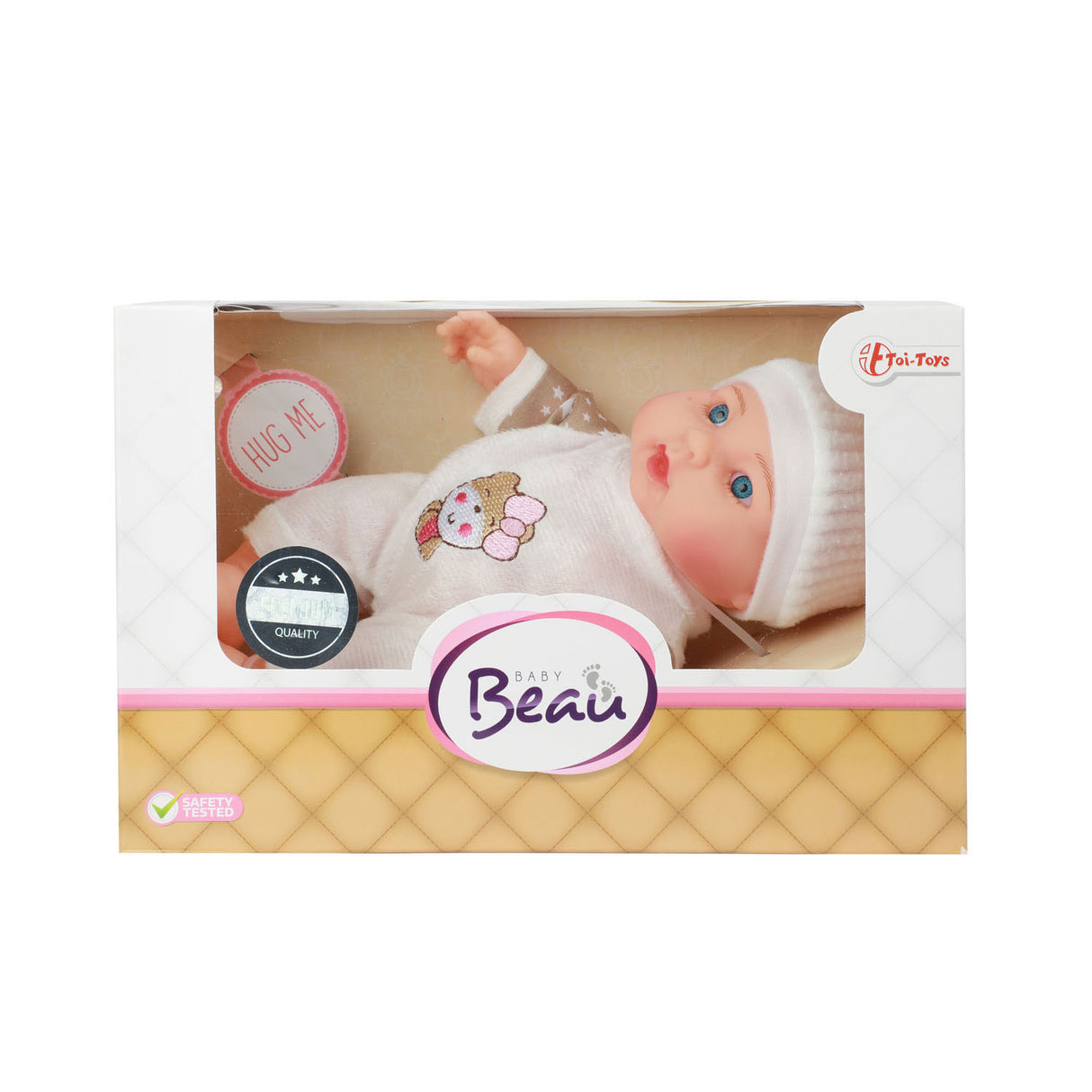 Beau Baby Babypop s klobukom, 23 cm