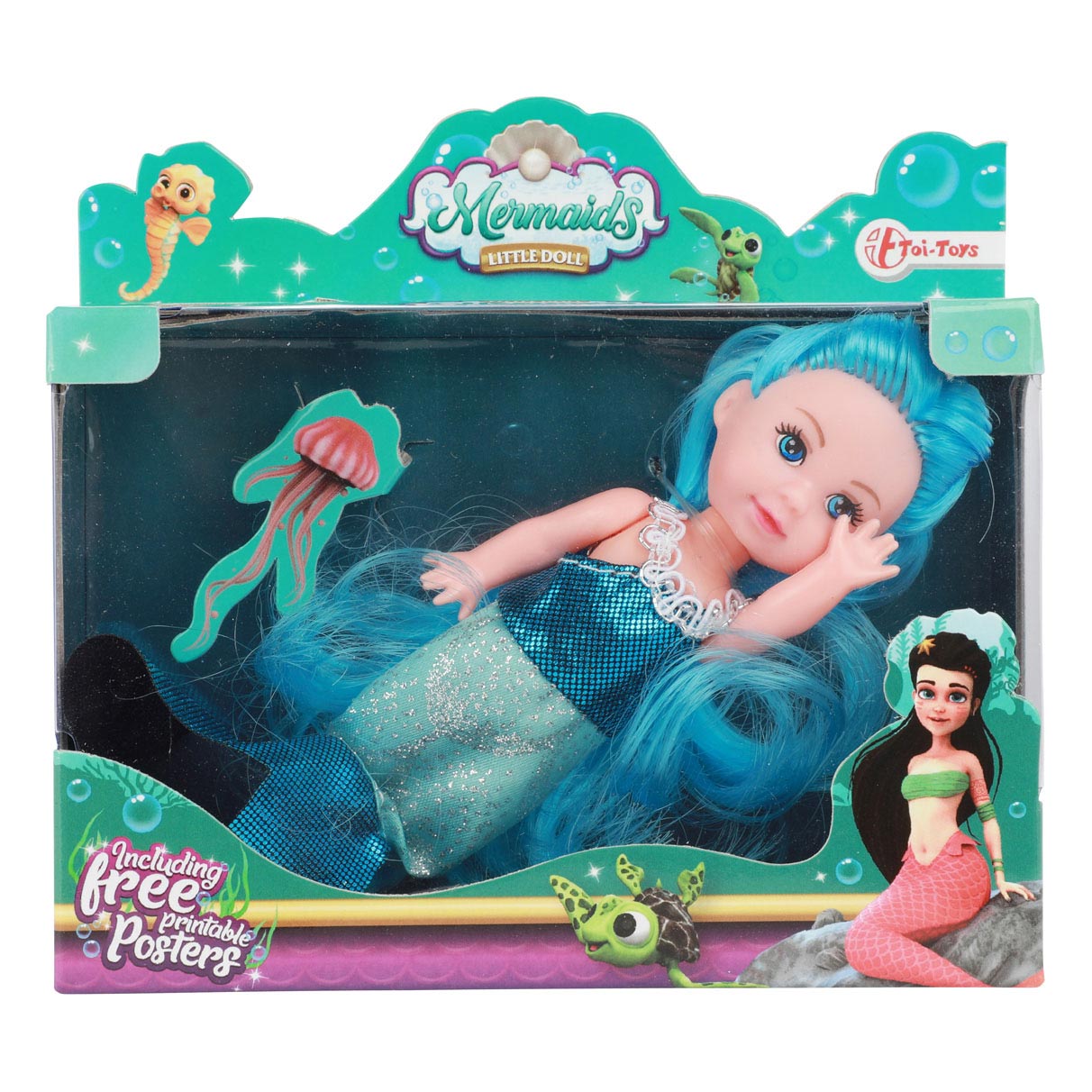 Toi-Toys Mermaids Zeemeerminpop Dream Hair, 11cm