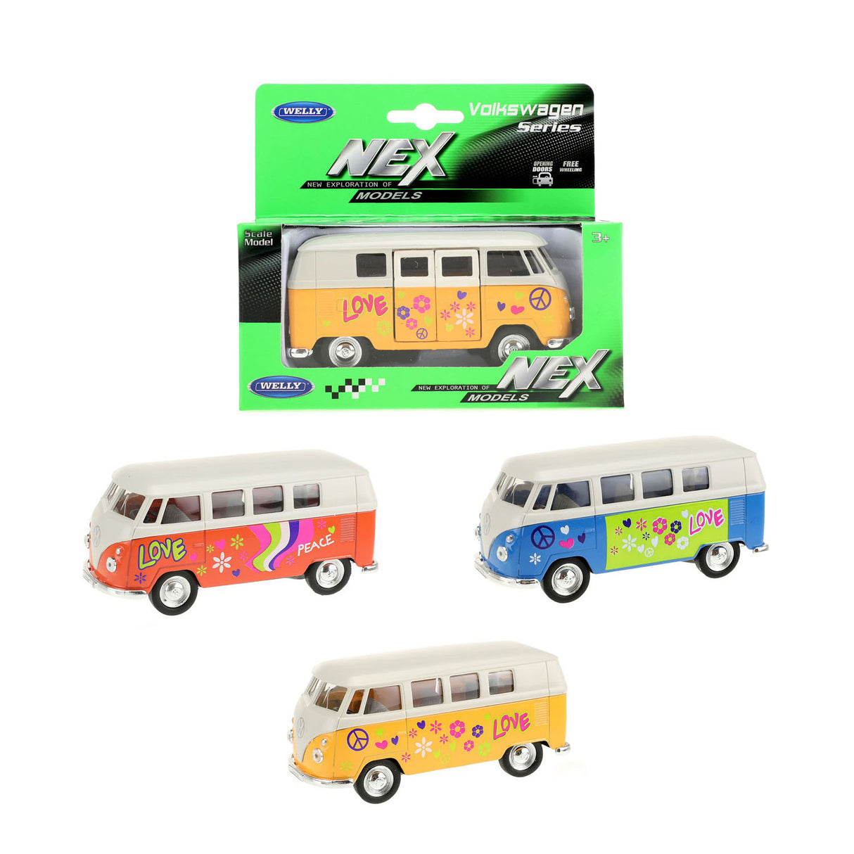 Welly Volkswagen Bus 1963 with print