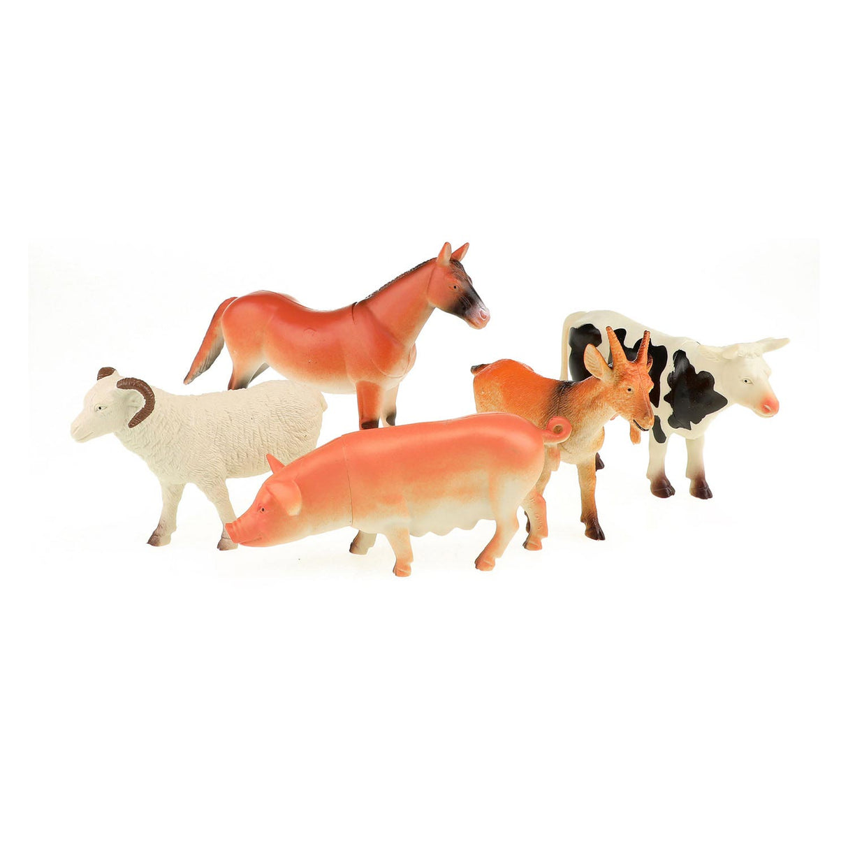 Toi-Toys Animal World Boederijdieren Deluxe, 5st.