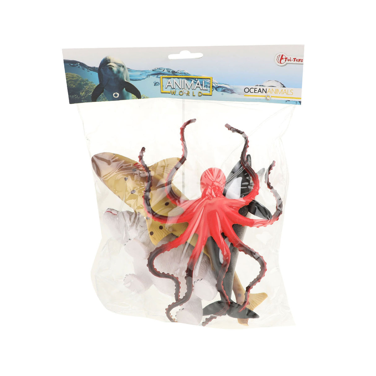 Toi-Toys Animal World Sea Animals Deluxe, 5st.