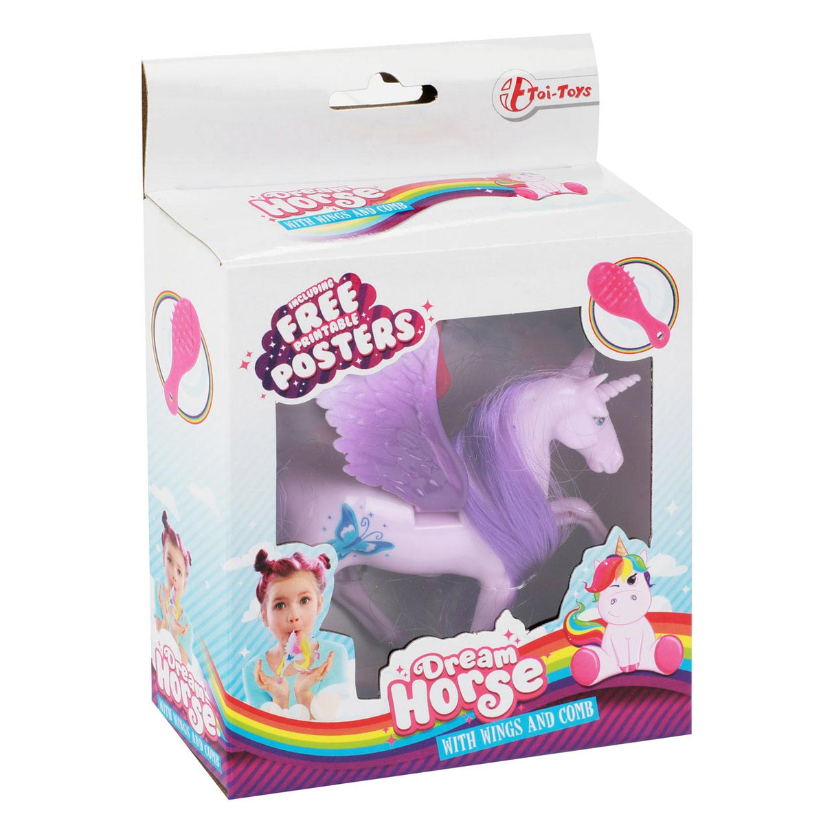 Traumpferd Unicorn Play Figur Pegasus mit Pinsel