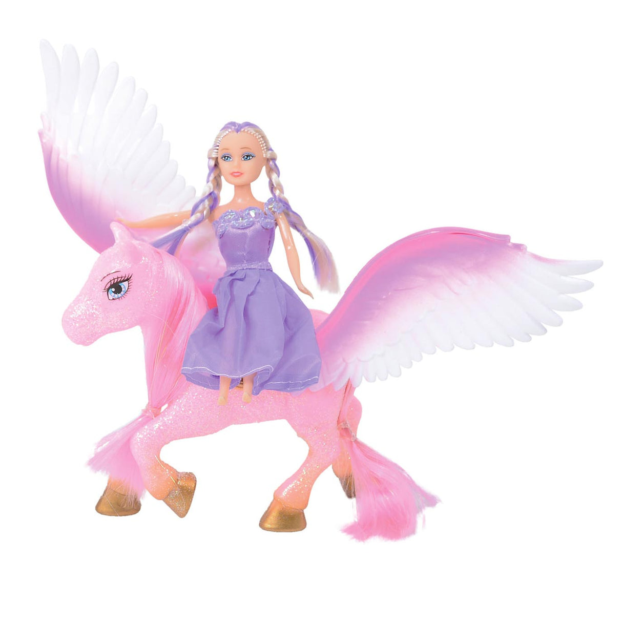 Dream Horse Unicorn Pegasus med tenåringsdukke