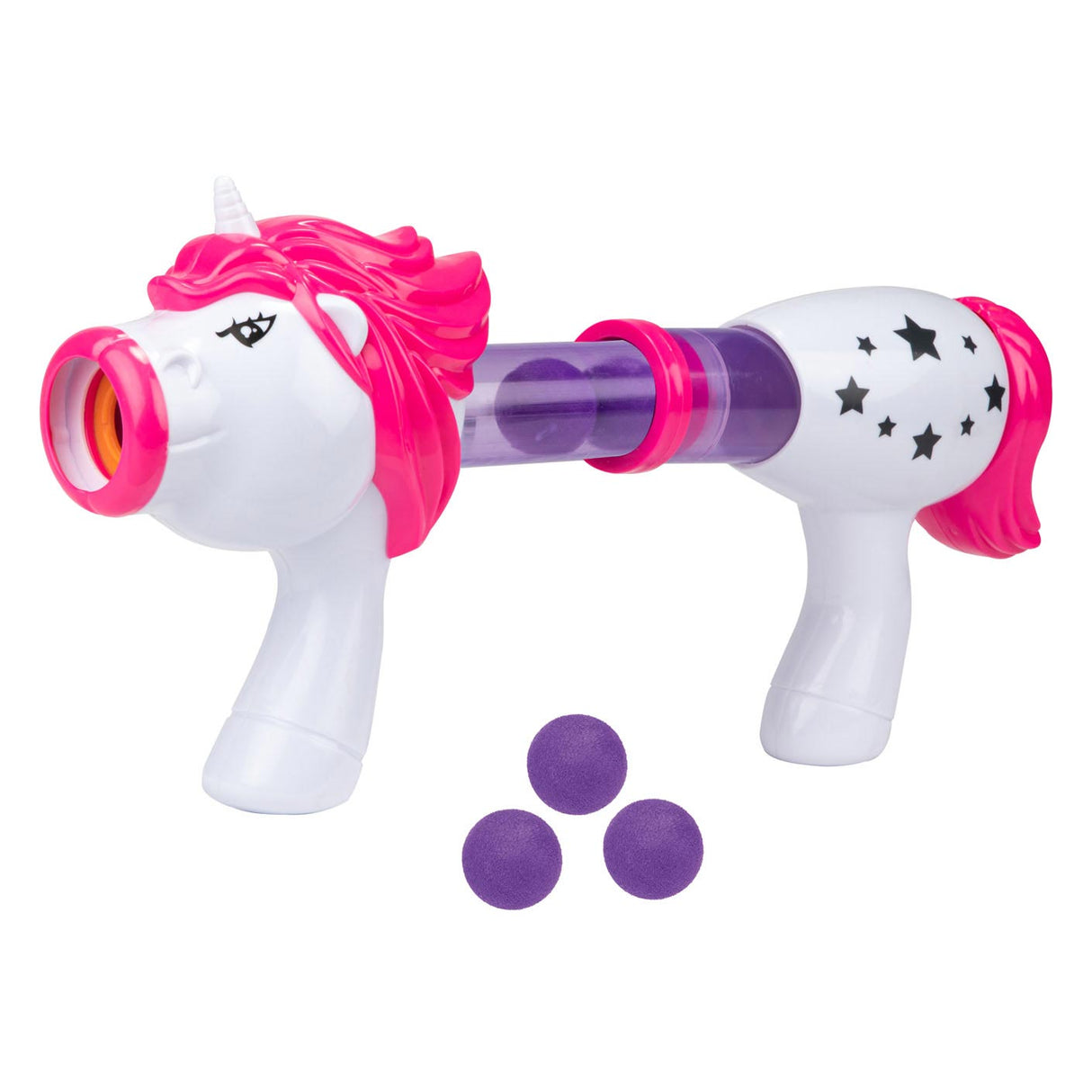 Dream Horse unicorn shielding gun with foam balls