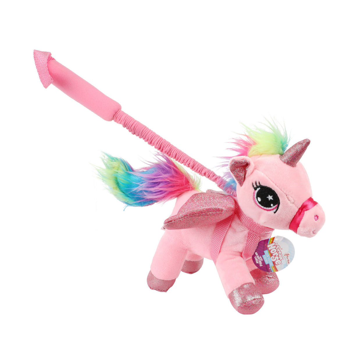 Toi-toys unicorn cuddly toy with walking stick assorted