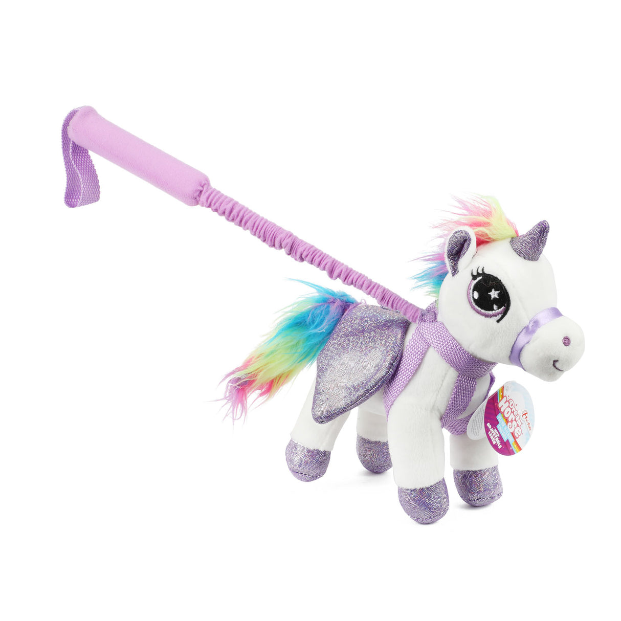Toi-toys unicorn cuddly toy with walking stick assorted