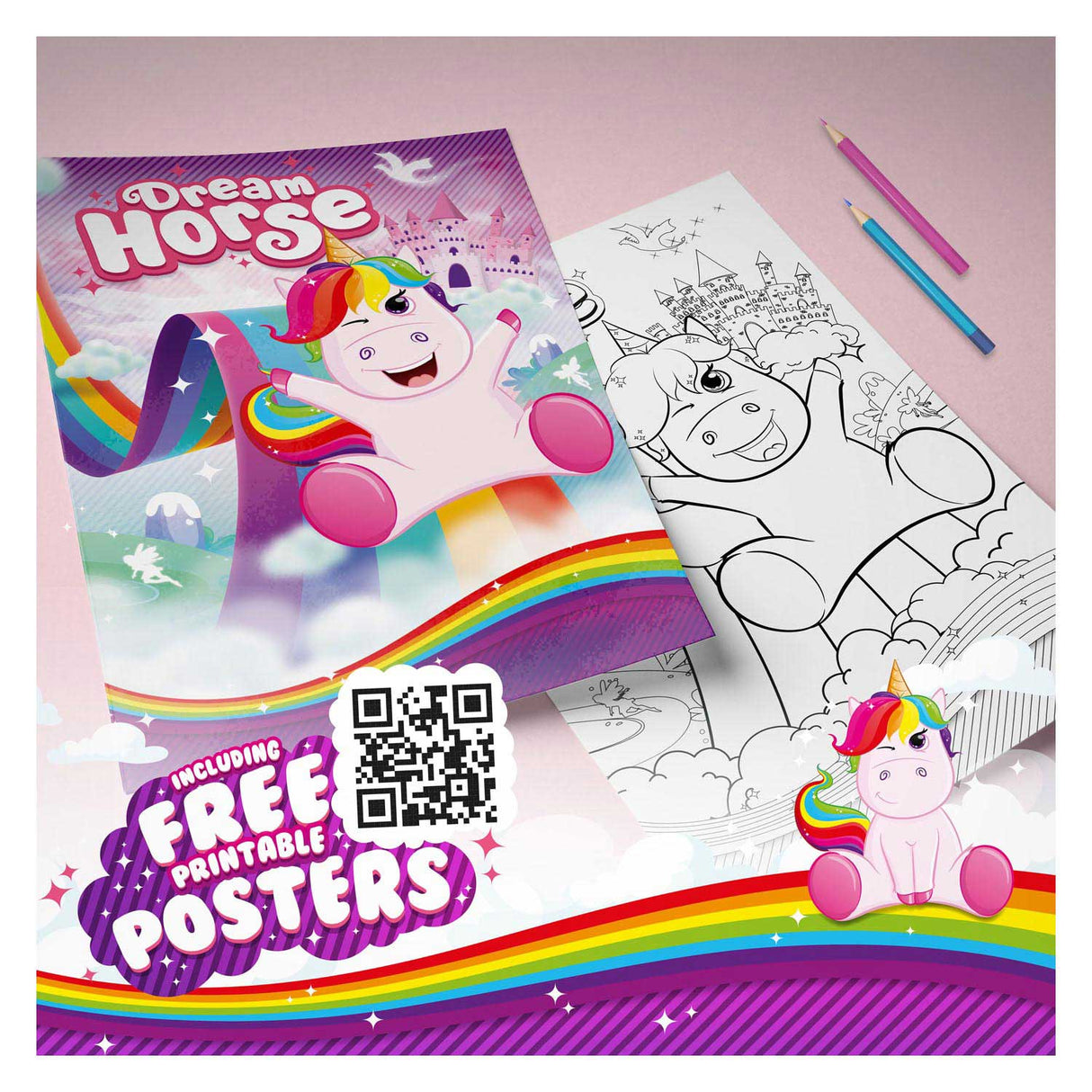 Dream Horse Super Colorbook Unicorn