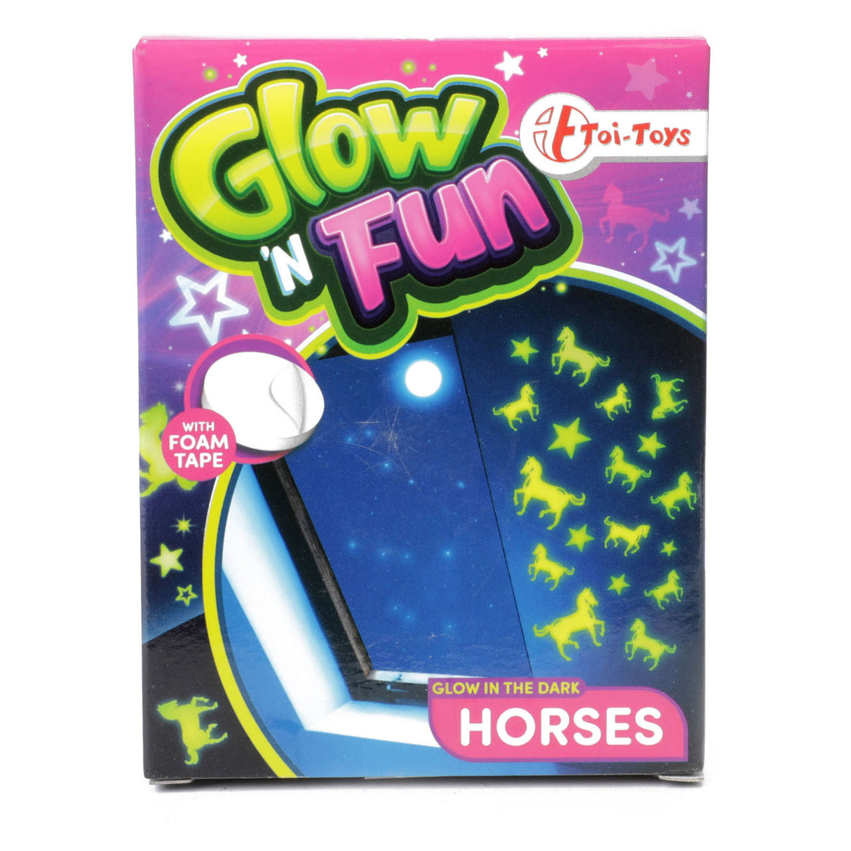 Toi-toys glow n fun glow in the dark horses