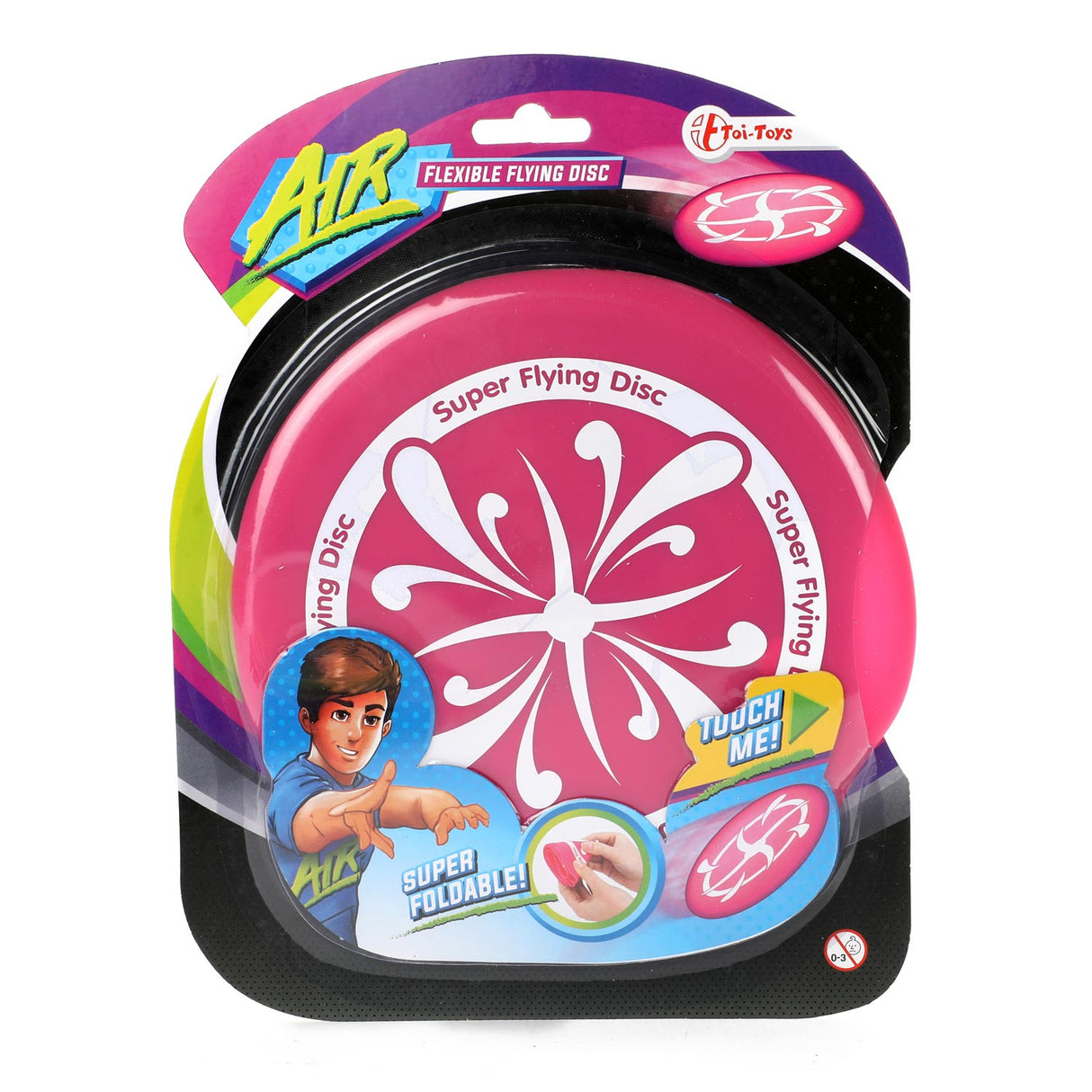 Toi-Toys Air Superflexible gummi frisbee 17 cm forskjellige versjoner