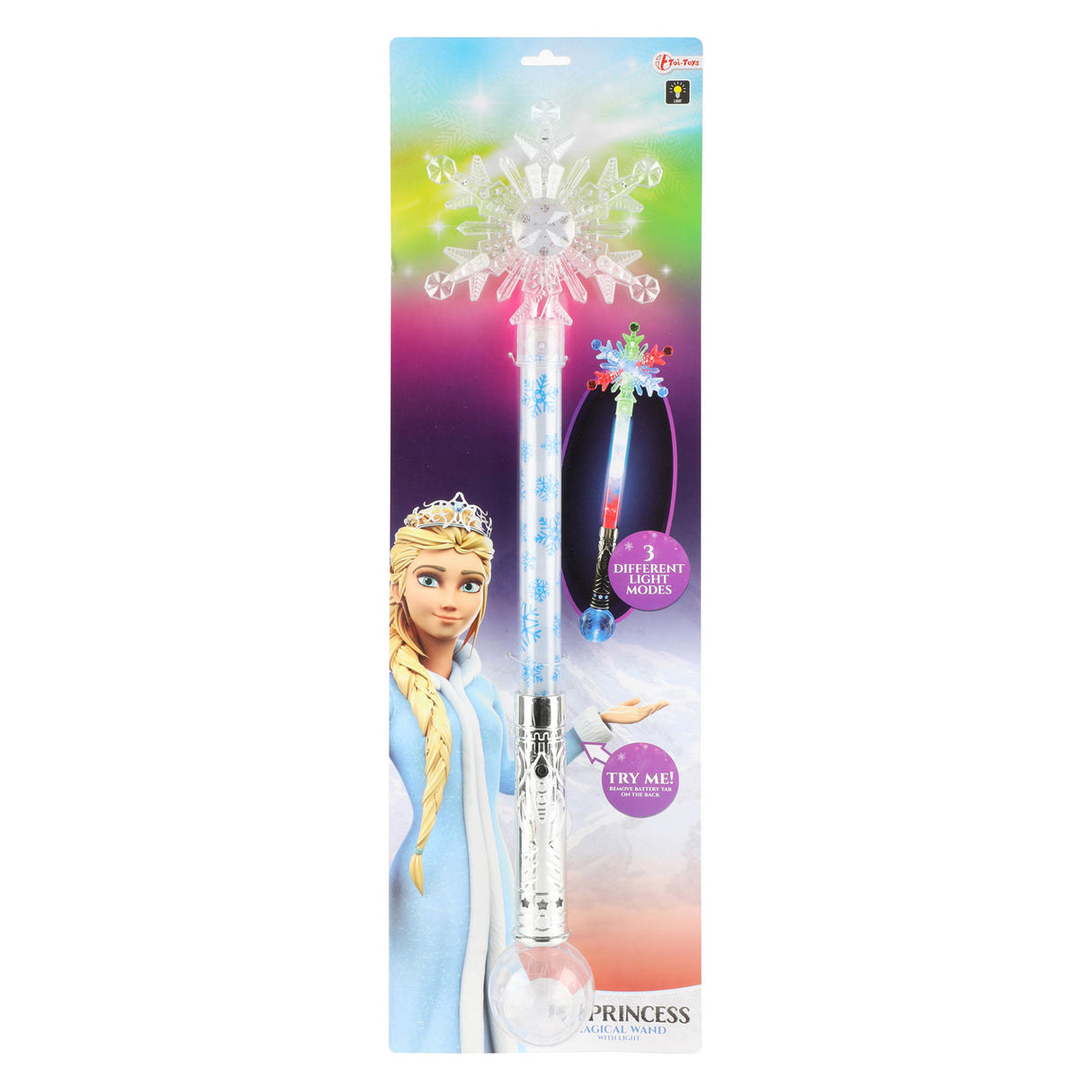 TOI-TOYS Ice Magic Wand Snowflake ze światłem