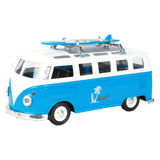 Toi-toys Pull-Réck Retro Bus mam Liicht an Toun