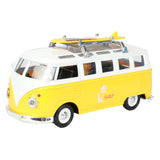 Toi-toys Pull-Réck Retro Bus mam Liicht an Toun