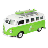 Toi-toys Pull-Réck Retro Bus mam Liicht an Toun