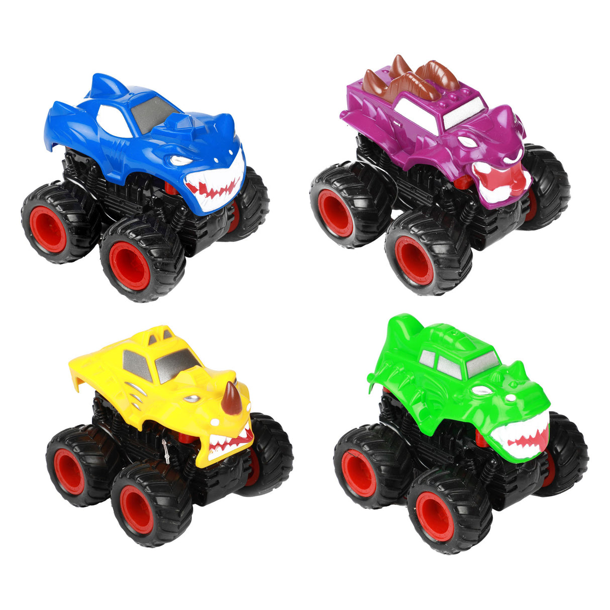 Cars trucks friction monster truck with teeth