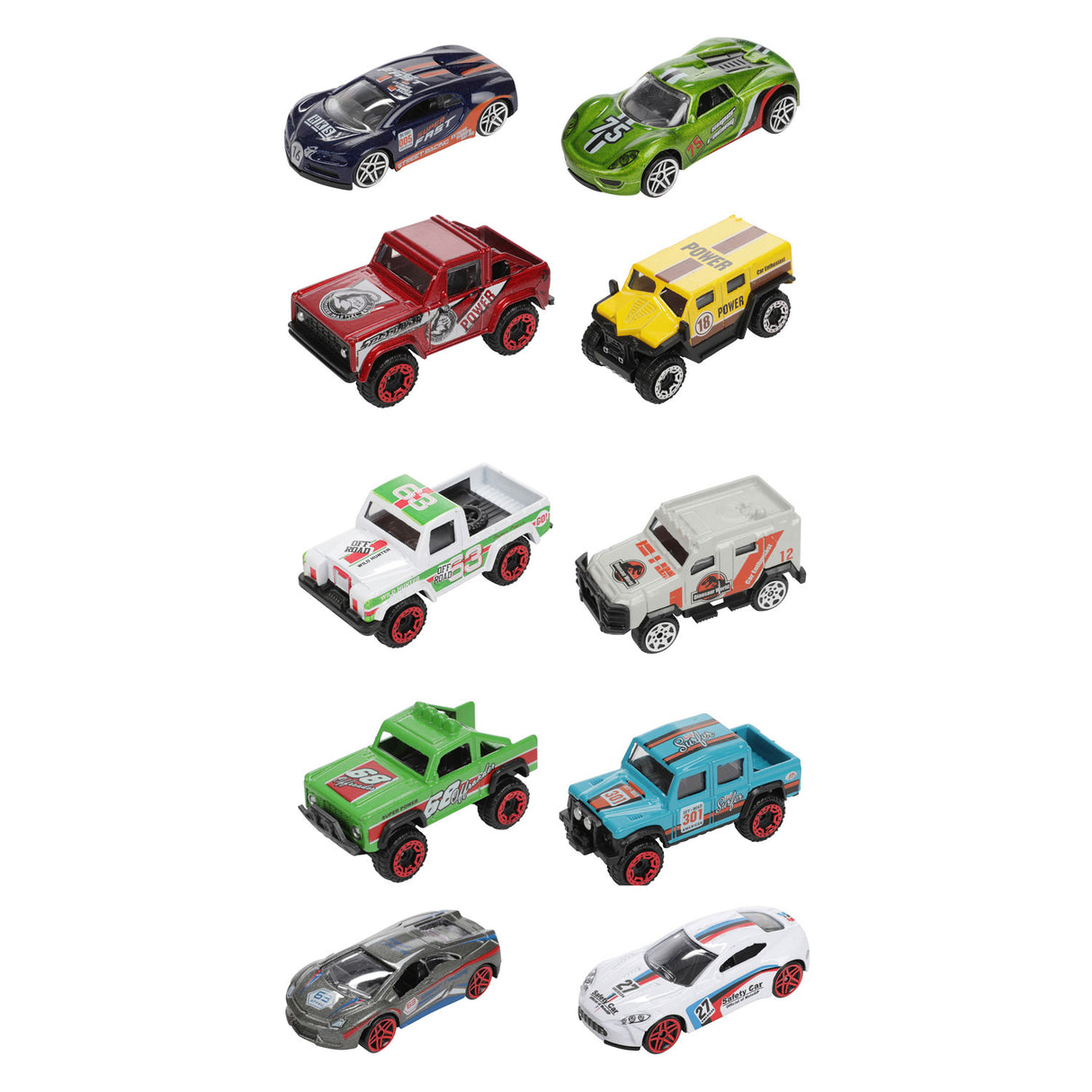 Toi-toys toi toys race rally car set 5-piece