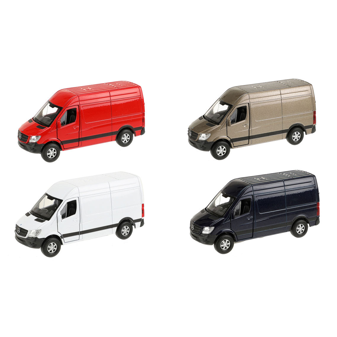 Toi-Toys Wellly Mercede-Benz Sprinter Panel Bus Model Car