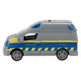 Cars Trucks Friction Police Van (DE) med lys og lyd