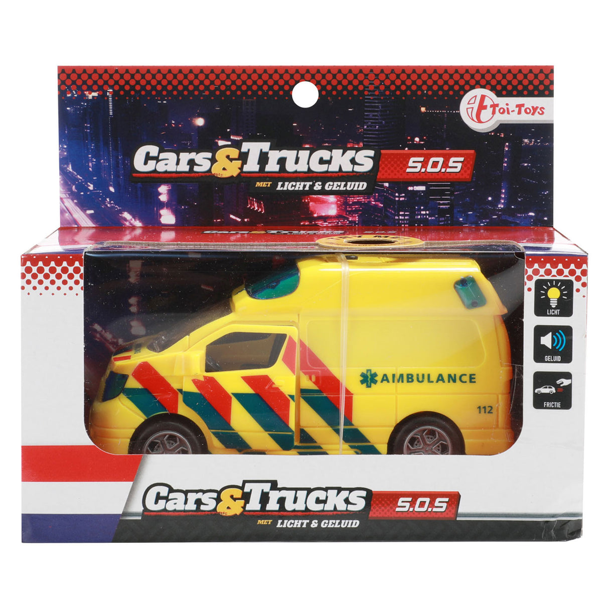 Cars Trucks Friction Ambulance (NL) With Light and Sound