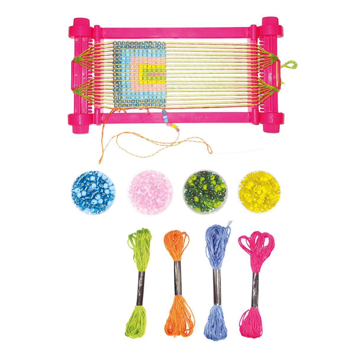 Toi-Toys loom with yarn and bead set