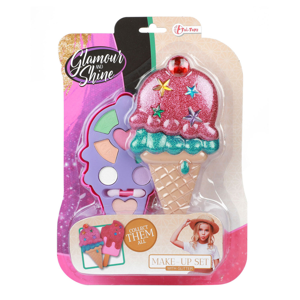 Toi-Toys Glamour Shine Make-Up Glitter Ice Cream Set