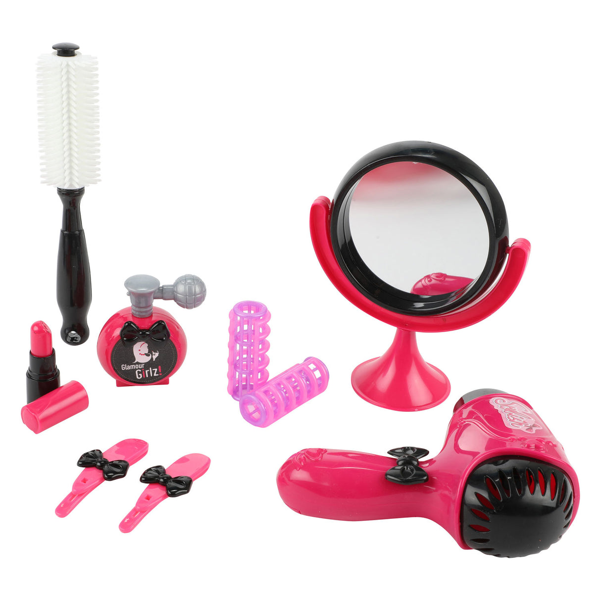 Toi-Toys Glamour Shine Kapperset med arbejde Fohn