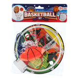 TOI-TOYS Mini-Basketball-Set mit Ball- und Saugnäpfbechern