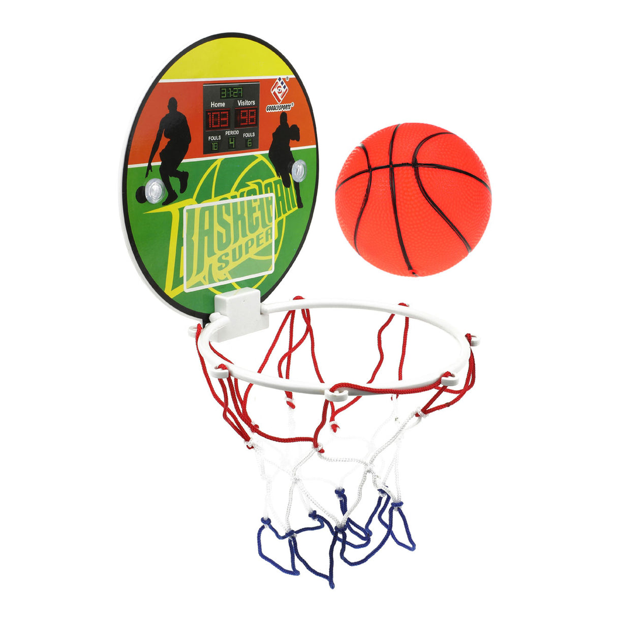 Toi-toys Mini Basketball Set mat Kugel a Saugfras