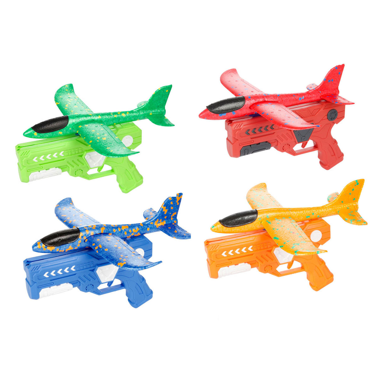 Avión de espuma de aire toi-toys con pistola blindante, 24 cm