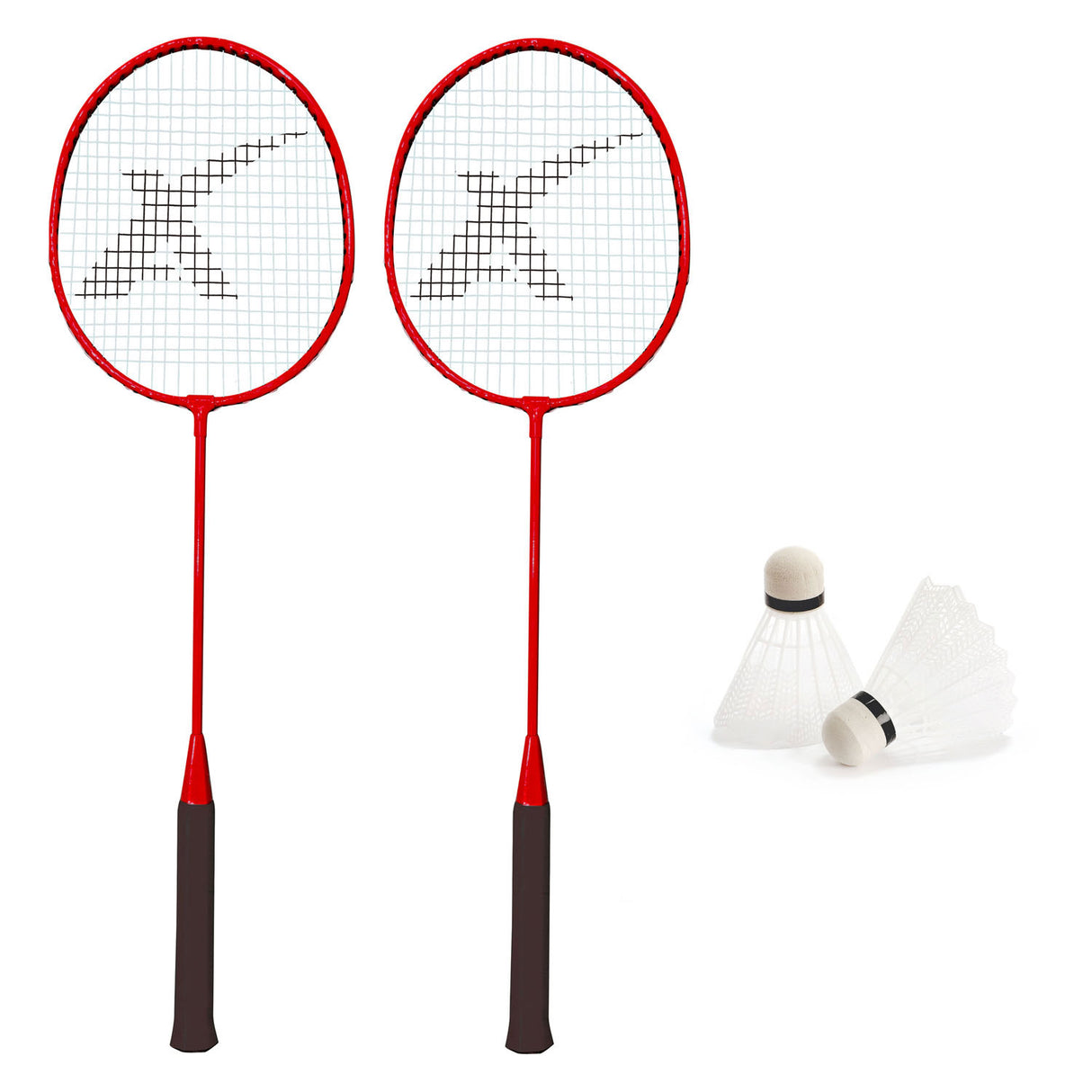 TOI-TOYS ADRENIMID BADMINTONSET dans le sac de voyage, 4dlg.