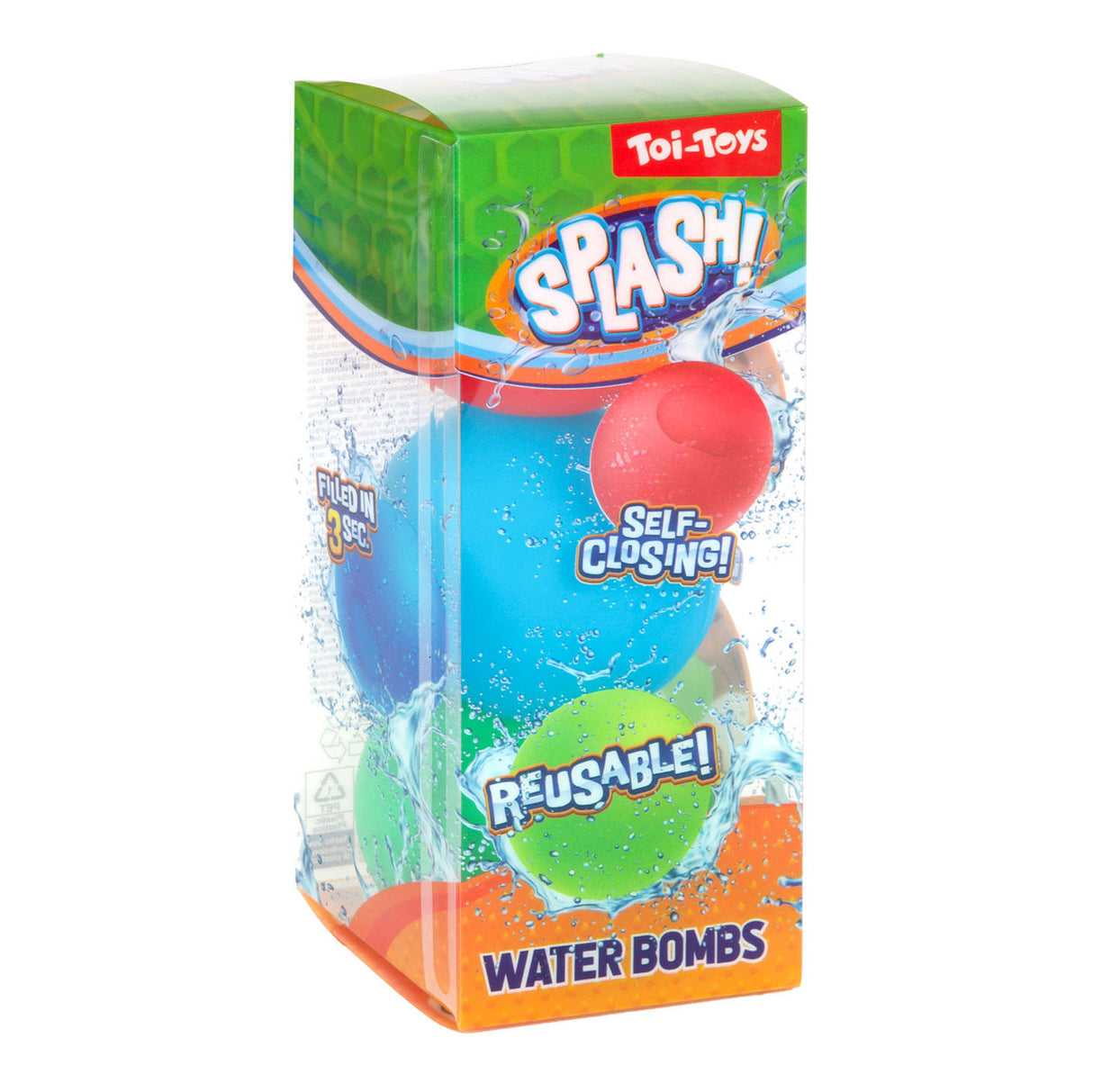 Splash Waterballon riutilizzabile e Self -Selt 3 pezzi