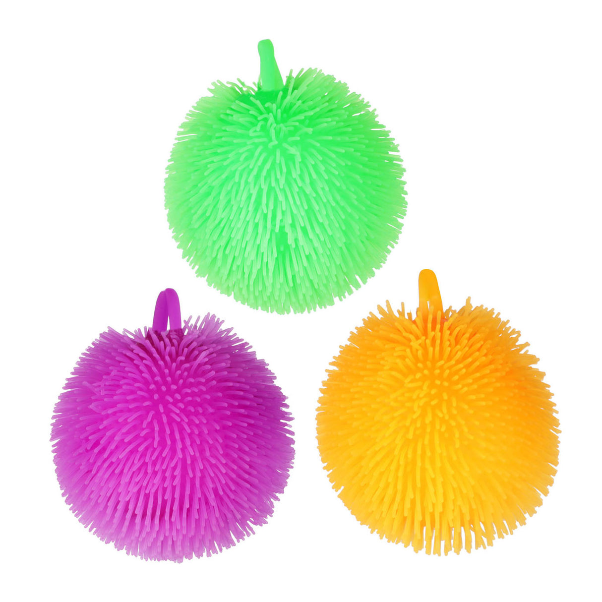 Toi-toys pufferz knijppufferbal neon, 8cm