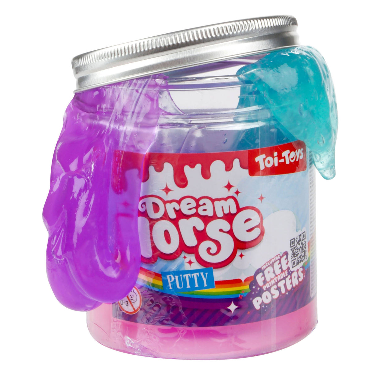 TOI-TOYS Glow n Fun Glow dans le mastic noir xl dans le pot