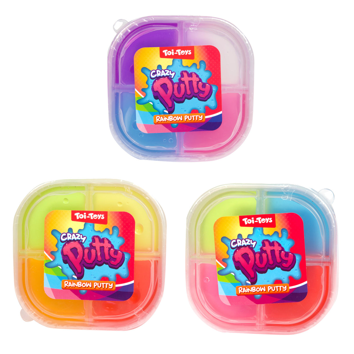 TOI-TOYS Fun Glitter Putty Quattro