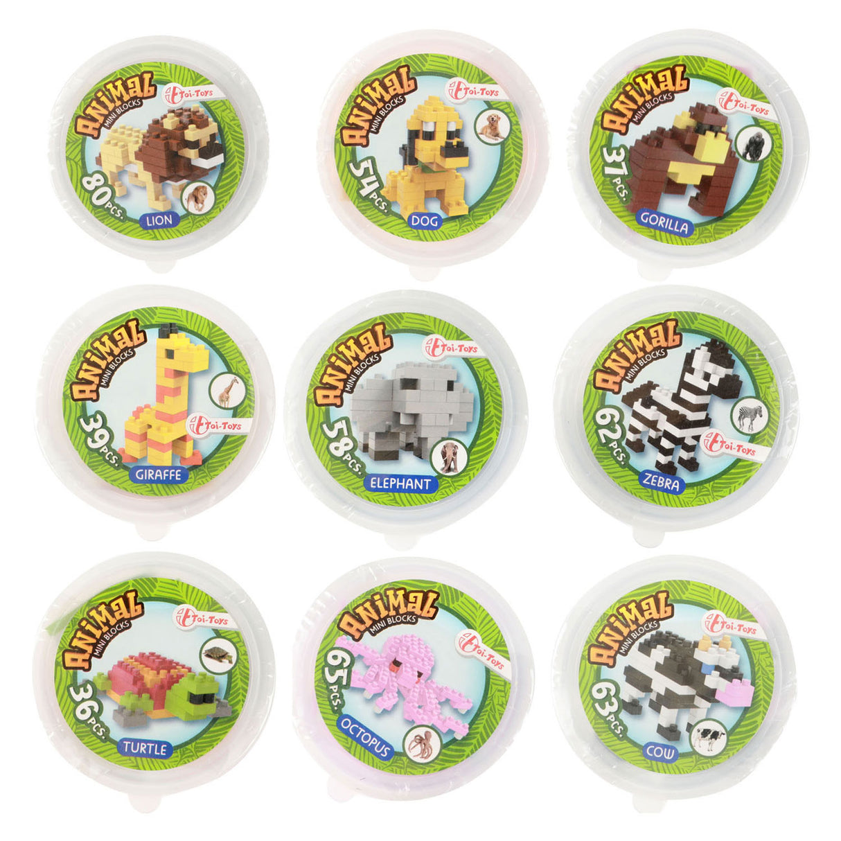 TOI-TOYS BLOQUETES BUILD Stones Mini Animal en Potty