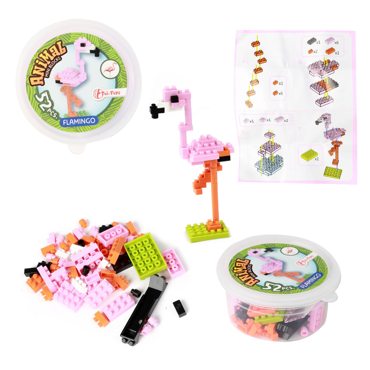 TOI-TOYS BLOQUETES BUILD Stones Mini Animal en Potty