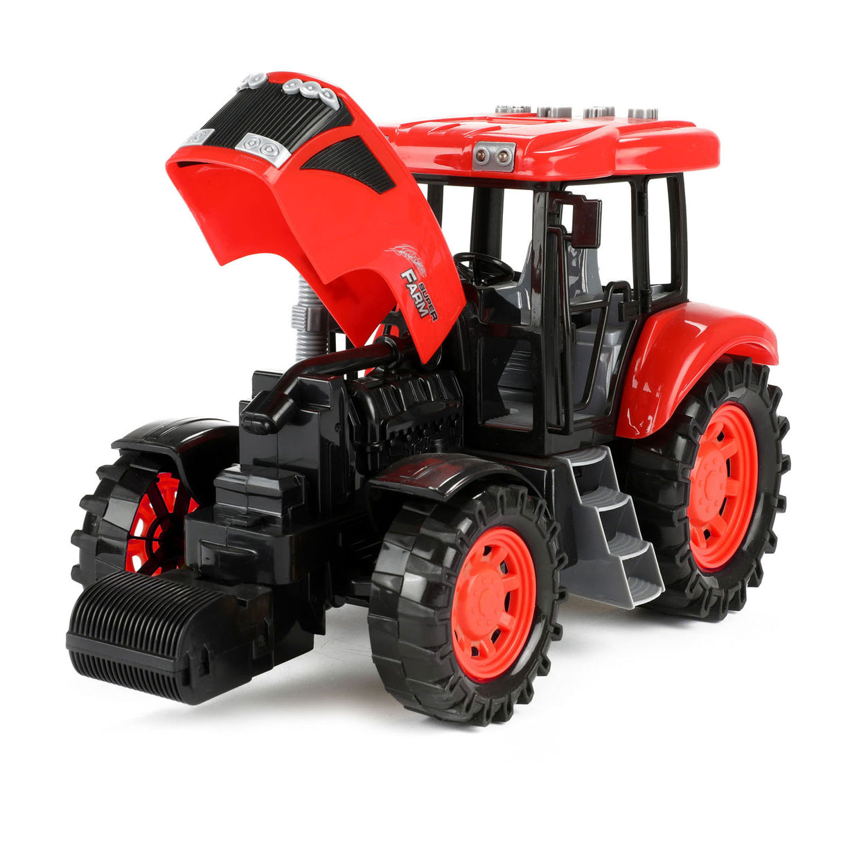 Toi-Toys Tractor Groot met Licht en Geluid Rood