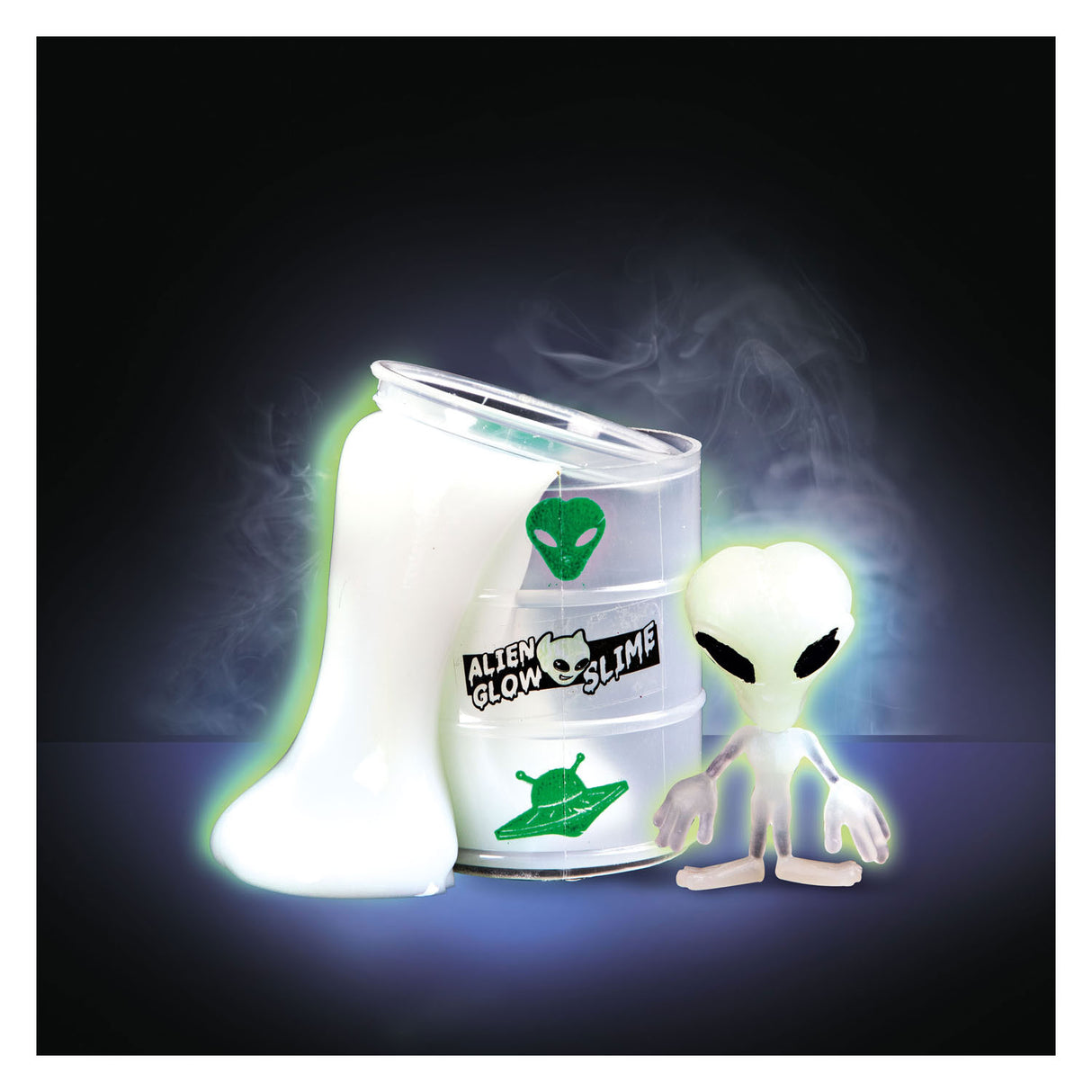 Toi-Toys Glow N Fun Olievat met Glow in te Dark Slijm Alien