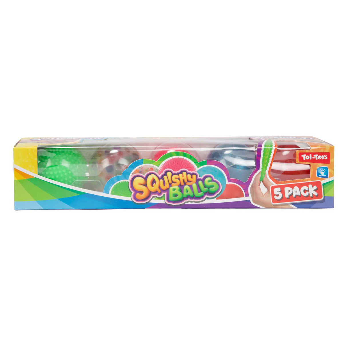 Toi-toys fun squishy anti-stress bal, 5st.